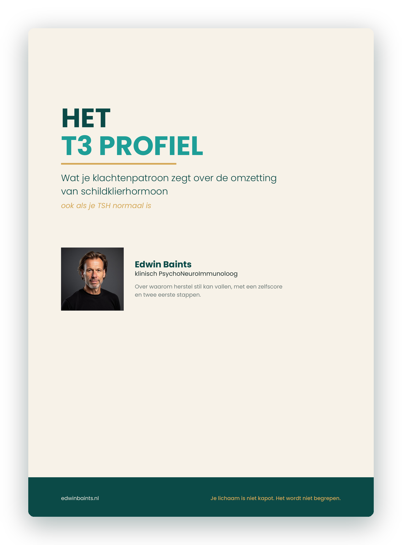 Cover van het rapport Het T3 Profiel